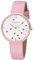 REGENT Damenuhr 36 MM mit Glitzer Herzen Weiß/Rosa BA-608