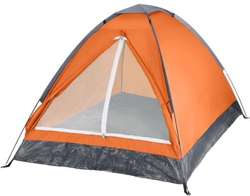 2 Person Camping Tent with Rain Fly and Carrying Bag – Lightweight Outdoor Pop Up Tents for Camping Essentials, Music Festivals, Backpacking, Hiking, or Beach Shelter by Wakeman Outdoors