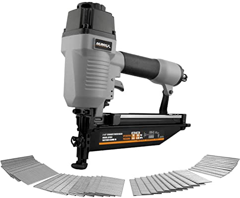 NuMax SFN64WN Pneumatic 16-Gauge 2-1/2 Straight Finish Nailer with Nails (2000 Count)