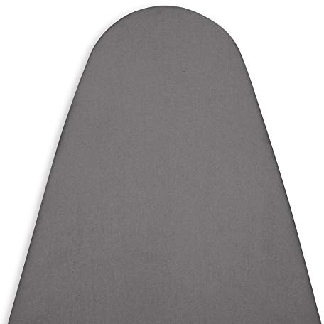 Encasa XO Ironing Board Covers and Pad - Thick 4mm Felt, Heat & Scorch-Resistant, Fits Mini Boards 72x30 cm, Elastic Bungee Cord Tightening, Stain-Safe Dye, Plain Colors - Grey