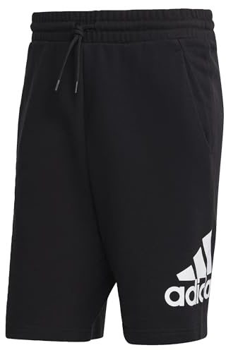 Adidas Herren Essentials Big Logo French Terry Shorts, Black, XL
