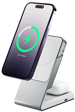 ALOGIC MAGSAFE CHARGER WITH DESKTOP - Minimalist Modern Charging Dock - USB-C Port - Compatible with Google Pixel - 12W Wireless Charging