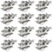 Kellegour 12Pieces Solar Panel Grounding Clamp,Mounting Solar Module,Solar Panel Grounding Clip,Solar Panel Earthing Clip,Solar Rail End Clamp,for Solar Mounting System Roofs,Carports,Floors