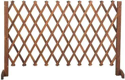 ELzEy Valla/Valla de Madera/Decoración de Celosía/Valla Telescópica/Valla de Jardín Exterior/Valla para Mascotas (A71cm)