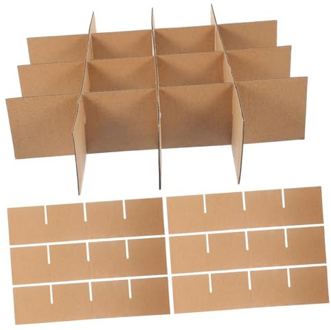 Séparateurs en verre pour boîtes de déménagement, séparateurs en carton pour déménagement, grandes fournitures d'emballage en verre, faciles à installer pour la cuisine, la vaisselle, l'emballage, la