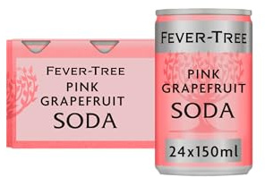 FEVER-TREE Pink Grapefruit Soda 6x150ml (Pack of 4, Total 24 Cans)