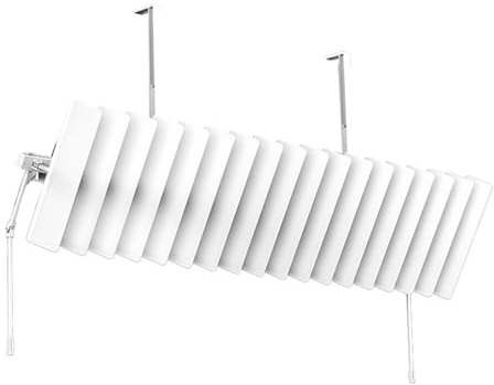 Fenteer Deflector de Aire Acondicionado, Deflector de Salida de Aire Acondicionado, Cubierta antiviento, de dirección del Viento para Comedor