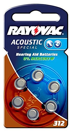 Rayovac 43449 PR41/312A - zinc-air piles de l’appareil auditif 1 4 V