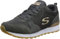 Skechers Og 85 Goldn Gurl, Sneaker a Collo Basso Donna, Charcoal Suede Nylon Mesh Rose Gold Trim, 37.5 EU