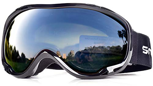 Snowledge Skibrille Damen und Herren Snowboardbrille Doppel-Objektiv OTG UV400 Schutz Anti-Beschlag Winddicht Ski Schutzbrille Helmkompatibel für Skifahren Motorrad Fahrrad Skaten