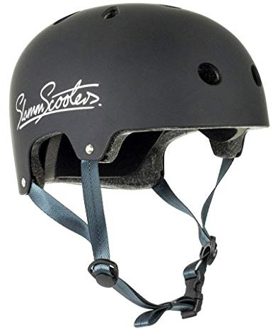 Slamm Scooters Logo Helmet Casco Skateboard Unisex Adulto, Negro (Black), 53-56 cm