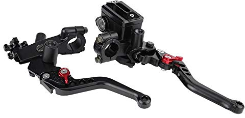 KSTE Motorcycle Brake Lever Universal, Motorcycle Brake Master Cylinder, Clutch Lever, 1 Pair 7/8(22mm) Universal Motorcycle Brake Clutch Master Cylinder Reservoir Levers