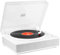 Fenton RP162W Record Player with Bluetooth Output & Built-in Speakers | Versatile Vinyl Player & Bluetooth Transmitter | Elegant White Design for Modern Listening