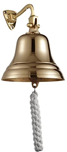 Assorted Collections Bar Home Pub Zubehör Handtürklingel - Wandmontierte Bar-Türklingel Nautische Dekorationen - Einzigartige Messing-Türklingel mit Lauten, 5-Zoll-Pub