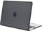 BlueSwan TPU Frame Cover Compatible for MacBook Air 13 inch Case M4 M3 M2 2025 2024 2022 (A3240 A3113 A2681) Anti-rupture Anti-fingerprint Matte Hard Shell Mac 13,6 - (Black Edge) Frosted Black
