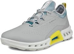 ECCO Mens Biom C4 Waterproof Golf Shoes - Concrete/Baygreen - UK 9-9.5