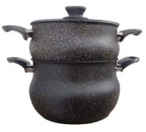 Couscoussier MZOUDIA D LINE 6 litri Nero Inox Casseruola con coperchio