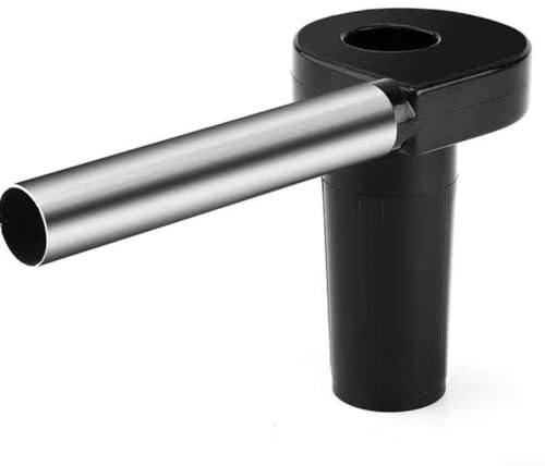 Ventilador eléctrico portátil para barbacoa al aire libre con funcionamiento a pilas y diseño de tubo de aluminio, para soplar fuego durante picnics y eventos de barbacoa