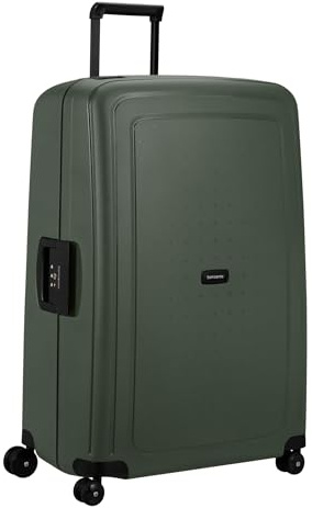 Samsonite S'Cure Renewed - Hartschalenkoffer 81 cm, Extra Groß, Check-in Koffer mit Dreipunkt-Verschluss, Leicht, 5 KG, 138 L, Grün (Dark Green)