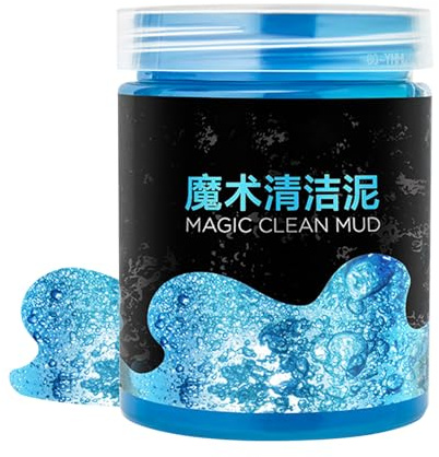 Gel detergente per auto - Blu multifunzionale da 7,87 pollici | Slime detergente da 200 g - ecologico, non abrasivo, ideale per tastiere, notebook, pelle, pneumatici, cruscotti, cura dei vetri