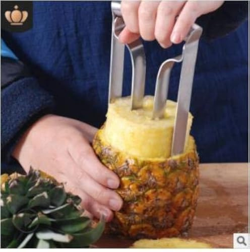 Stainless Steel Pineapple Cutter Corer,Peeler Fruit Slicer Corer Remover Kitchen Tool