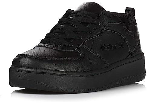 Skechers Boy's Sport Court 92 Sneakers, Black Synthetic Trim L, 5.5 UK Child