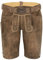 Spieth & Wensky Herren Trachten Lederhose inkl. Gürtel, Rampoldi (360659-0648), Größe:60, Farbe:schotter/St 134-D Sand (5536)