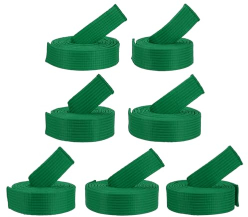 PATIKIL Ceintures de Classement Colorées de Taekwondo, 6 Tailles en Polyester pour Les Arts Martiaux BJJ pour l'enseignement et la Pratique des Entraîneurs, Vert