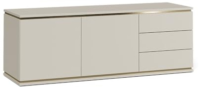 Vicco Mobile tv Linette, Cachemire, 135 x 48.6 cm con 2 ante e 3 cassetti