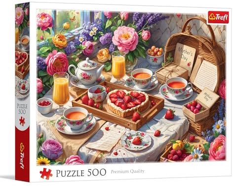 Trefl – Mamma-dagspresenter – Pussel med 500 bitar – Pussel att lägga själv, kreativ underhållning, för vuxna och barn från 10 år