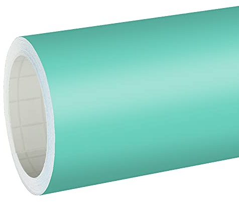 6,03€/m² Rapid Teck® Matt Folie - 055 Mint - Klebefolie - 5m x 63cm - Folie Matt Plotterfolie - Klebefolie Selbstklebend - auch als Moebelfolie -Dekofolie