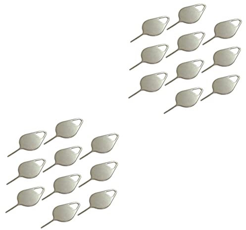 Gatuida Accesorio 200 Piezas Aguja De De Tarjeta Sim Herramienta para Abrir Bandejas Remover El Alfiler De La Aguja Removedor De Agujas Herramienta De Borrado Ronda Acero Inoxidable