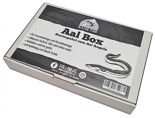 Aal Angeln Starter Box Aalbox Ready-to-Fish Angelzubehör für Posenmontage und Grundmontage Geschenk Set