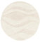 RugVista Badematte Breeze, ∅ 90 cm, Rund, Mittelflor, Anti-Rutsch, Moderner Badteppich, Maschinenwaschbar bis 30°C, 100% Baumwolle, Weiß