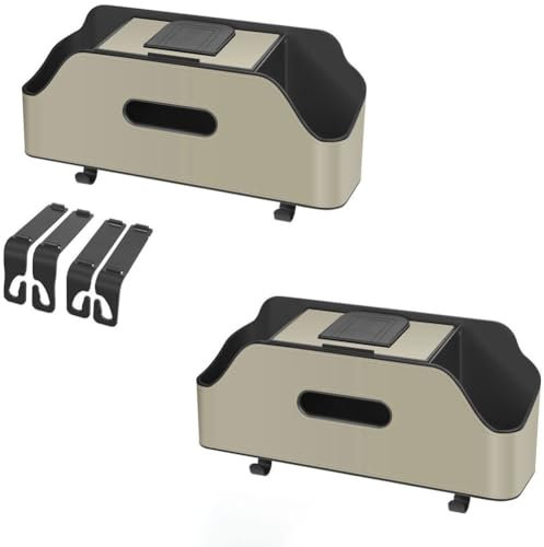 MKWGZPGW Autositz Rückenaufbewahrungsbox Für Vauxhall Corsa F 2020 2021 2022, Auto Kopfstützen Rücken Getränkehalter Aufbewahrungsbox RüCken Organizer Rücksitz,B/Two Pieces