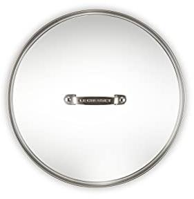 Le Creuset Coperchio in vetro, diameter 28 cm, Pratico accessorio per la linea in alluminio antiaderente, Impugnatura in acciaio inox fissata, 96200828000000