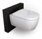 Spülrandloses Wand-WC NT2039 mit SoftClose-Deckel (Absenkautomatik), Toilette aus Sanitärkeramik mit abnehmbaren WC-Sitz, Tiefspül-WC, D-Form – Hänge-WC mit LED-Nachtlicht-Deckel