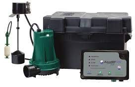 Zoeller 508-0014 Aquanot Fit 12-volt DC Battery Back-up Sump Pump System with Built-in Wi-Fi for Z Control Connectivity
