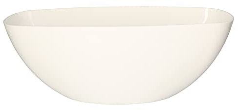 KOTARBAU® Pot de Fleurs 360x150 mm Bol Elliptique pour Fleurs et Plantes Blanc