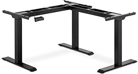 Fromm & Starck Height Adjustable Corner Desk Frame 69 - 118 cm Adjustable Widths: 90 - 150 cm (L) / 110 - 190 cm (R) 150 kg 3 Motors 450 W Memory Function Black Corner Table Frame