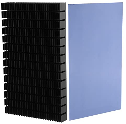 Janasiba DIY Aluminium KüHler für RTX 3080 3090 Grafik Karte RüCk Seite VRAM, MOD GPU Backplate 150X90X15Mm, 500182625