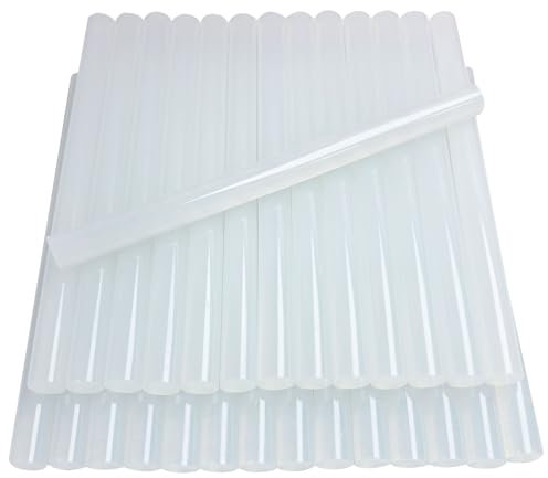 FZGUSYAF Lot de 28 bâtons de colle chaude, 150 x 11 mm, transparents, pour pistolet à colle chaude de 11 mm