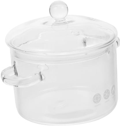 CONGARTENO Marmite à Soupe Verre Faitout Pour Ragoût Et Nouilles Ustensiles De Cuisine Résistant Chaleur