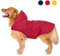 Zellar Hunderegenmantel mit Kapuze & Kragenloch & Sicheren Reflektierenden Streifen, Ultraleichte Atmungsaktive 100% wasserdichte Regenjacke für Mittelgroße bis Große Hunde, Rot, 4XL