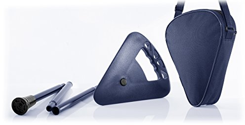 Flipstick Sitzstock faltbar kurz blau