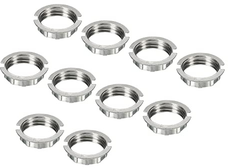 sourcing map G9 Anneau Adaptateur Abat Jour Réducteur Lumière Douille Lampe M20 Support Zinc Alliage pour Luminaires, Blanc, Paquet de 10