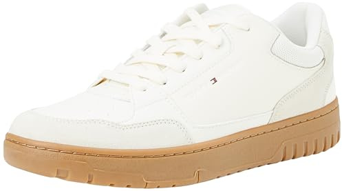 Tommy Hilfiger Zapatillas Sneaker para Hombre, Blanco (Calico), 46
