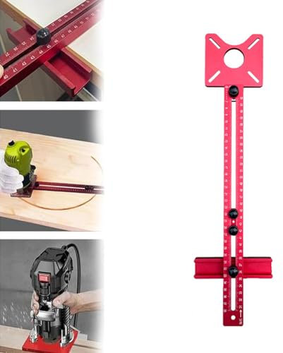 AILEMIY Support de rainure de fraisage 3 en 1, plaque d'insertion réglable pour table de défonceuse, guide de bord de toupie, planche à rabat, support circulaire de fraisage pour le travail du bois