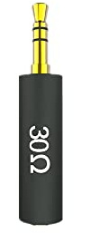 SAMTN Conductor Earphone Impedance Plug, Reduce Noise Filter Plug, 75 150 200 400 600 ohm Noise Cancelling Adapter (30 ohm)