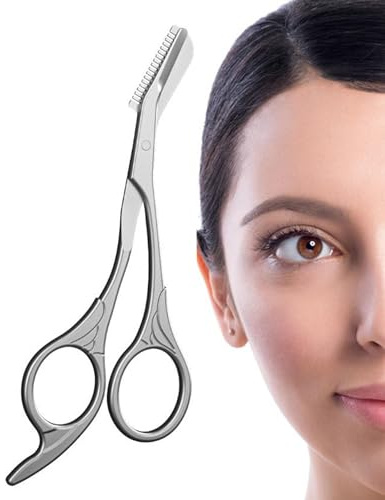 Forbici professionali per sopracciglia, forbici professionali di precisione, per modellare le sopracciglia, pettine per ciglia e capelli, strumento di bellezza